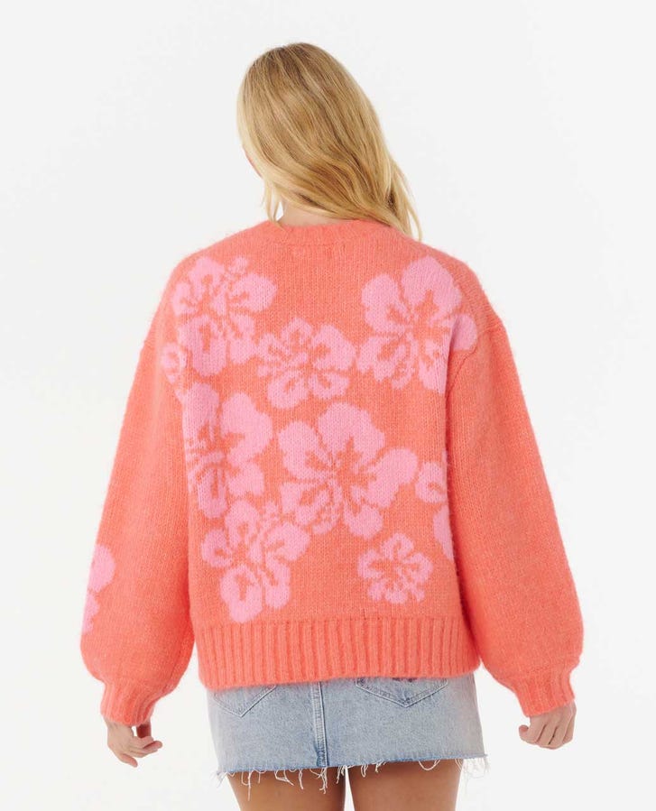 Rip Curl - Hibiscus Heat Jacquard Crew | Watermelon