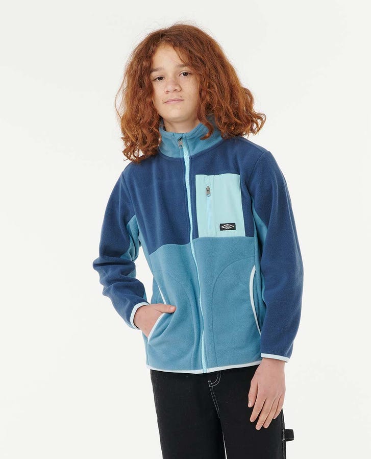 Rip Curl - Raw Energy Boys Block Fleece | Storm Blue