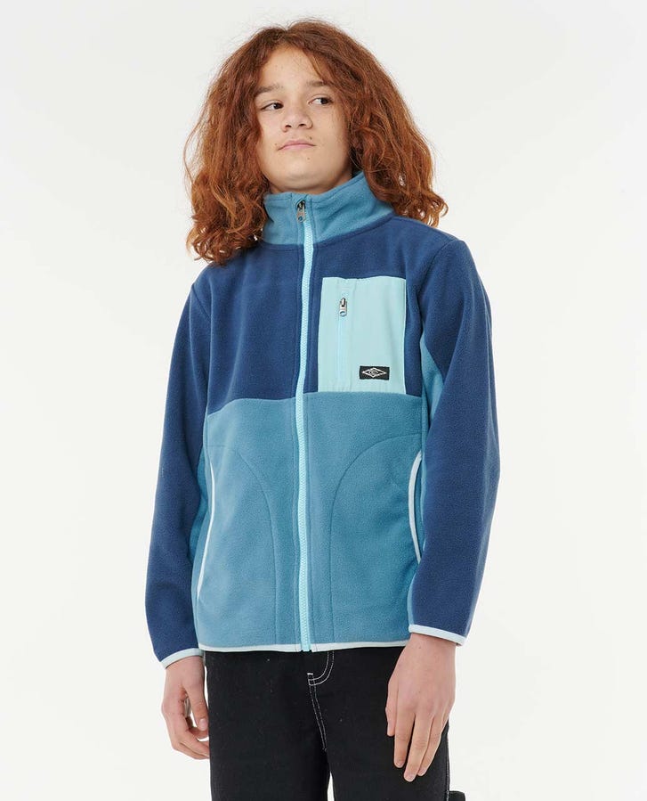 Rip Curl - Raw Energy Boys Block Fleece | Storm Blue