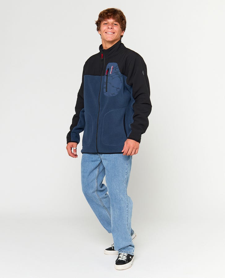 Rip Curl - Anti-Series Search Zip Fleece | Light Navy