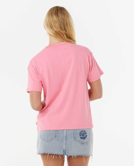 Rip Curl - Surf Puff Relaxed Tee | Pink/Orange