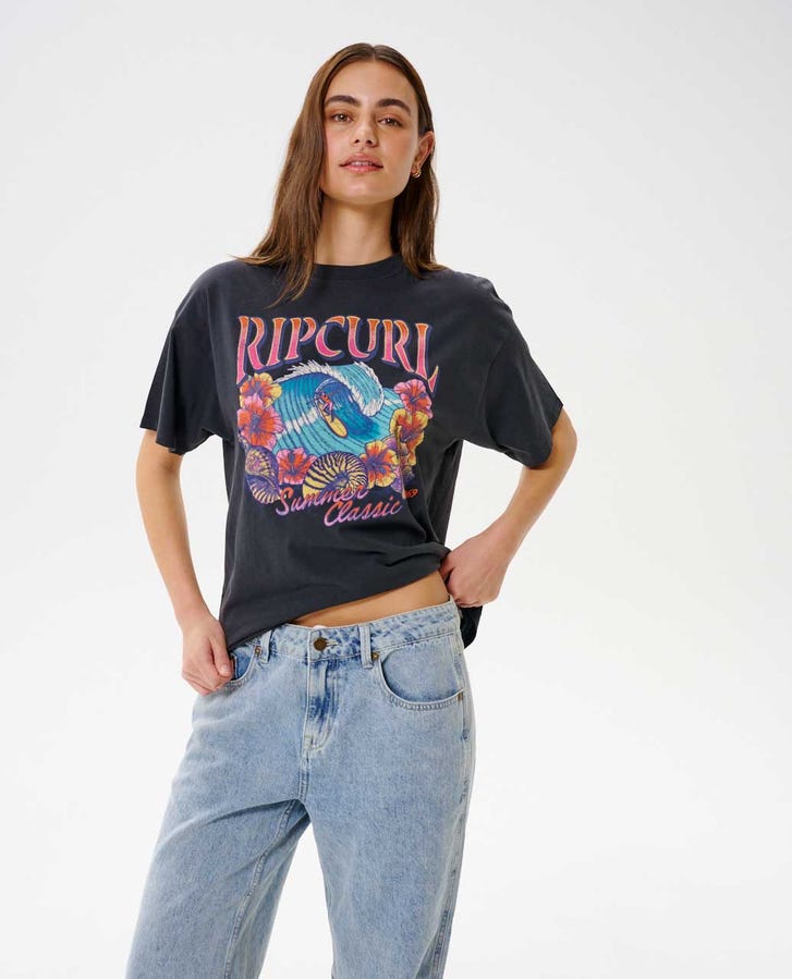 Rip Curl - Hawaii Classic Heritage Tee | Washed Black