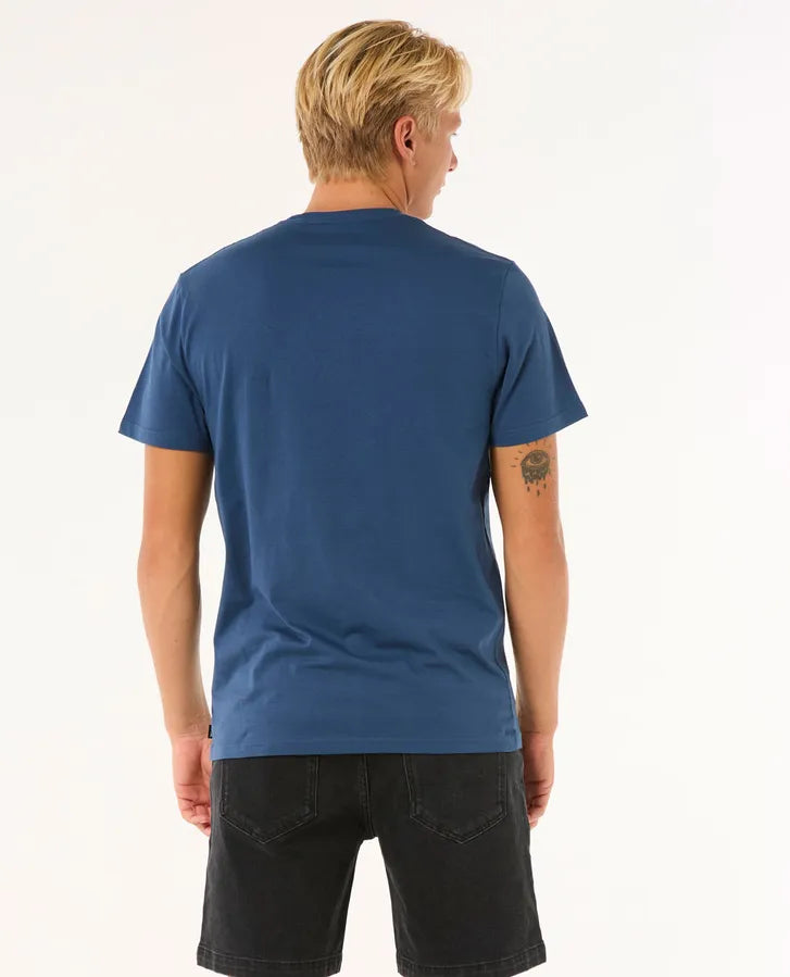 Rip Curl Surf Paradise Badge Tee Update | Washed Navy