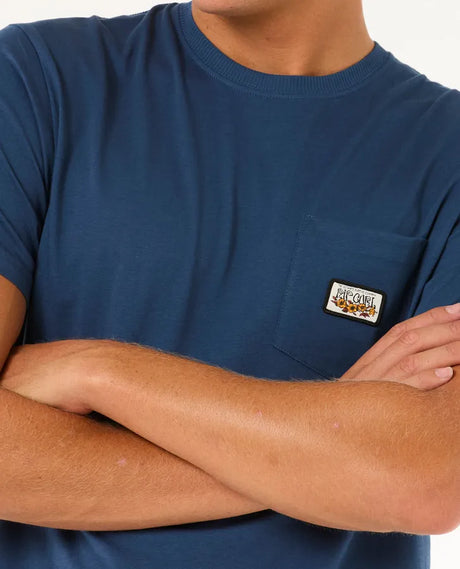 Rip Curl Surf Paradise Badge Tee Update | Washed Navy