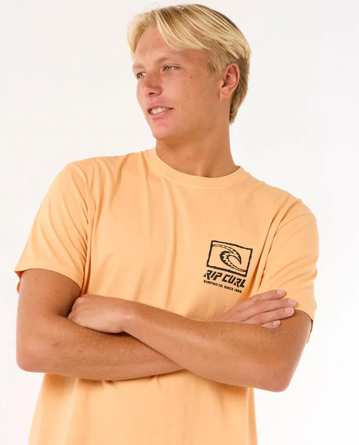 Rip Curl Raw Energy Trad Tee | Mandarin Zest
