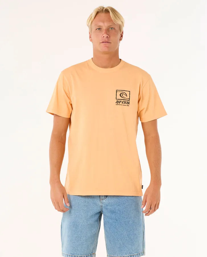 Rip Curl Raw Energy Trad Tee | Mandarin Zest