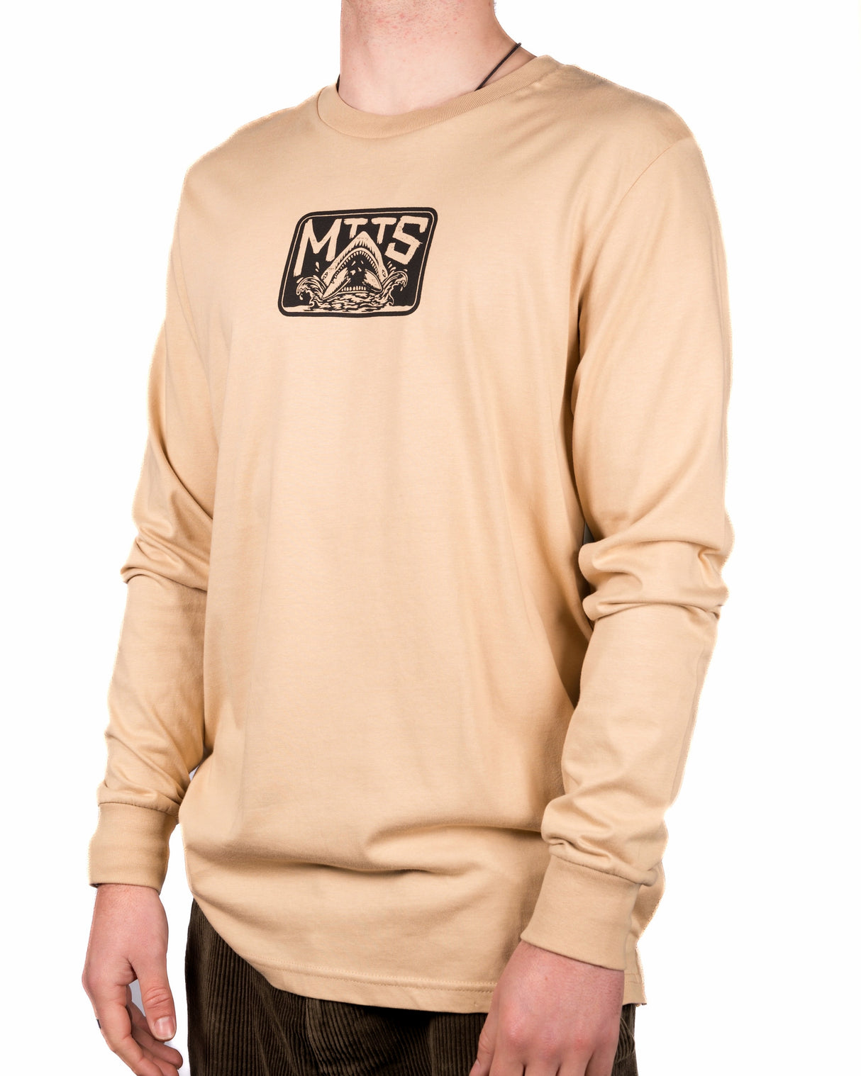 Bite Me Long Sleeve T-Shirt - Tan | Married to the Sea