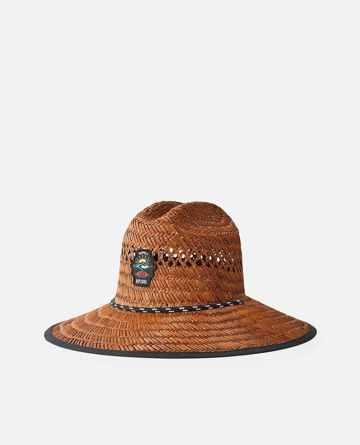Rip Curl Logo Straw Hat | Brown