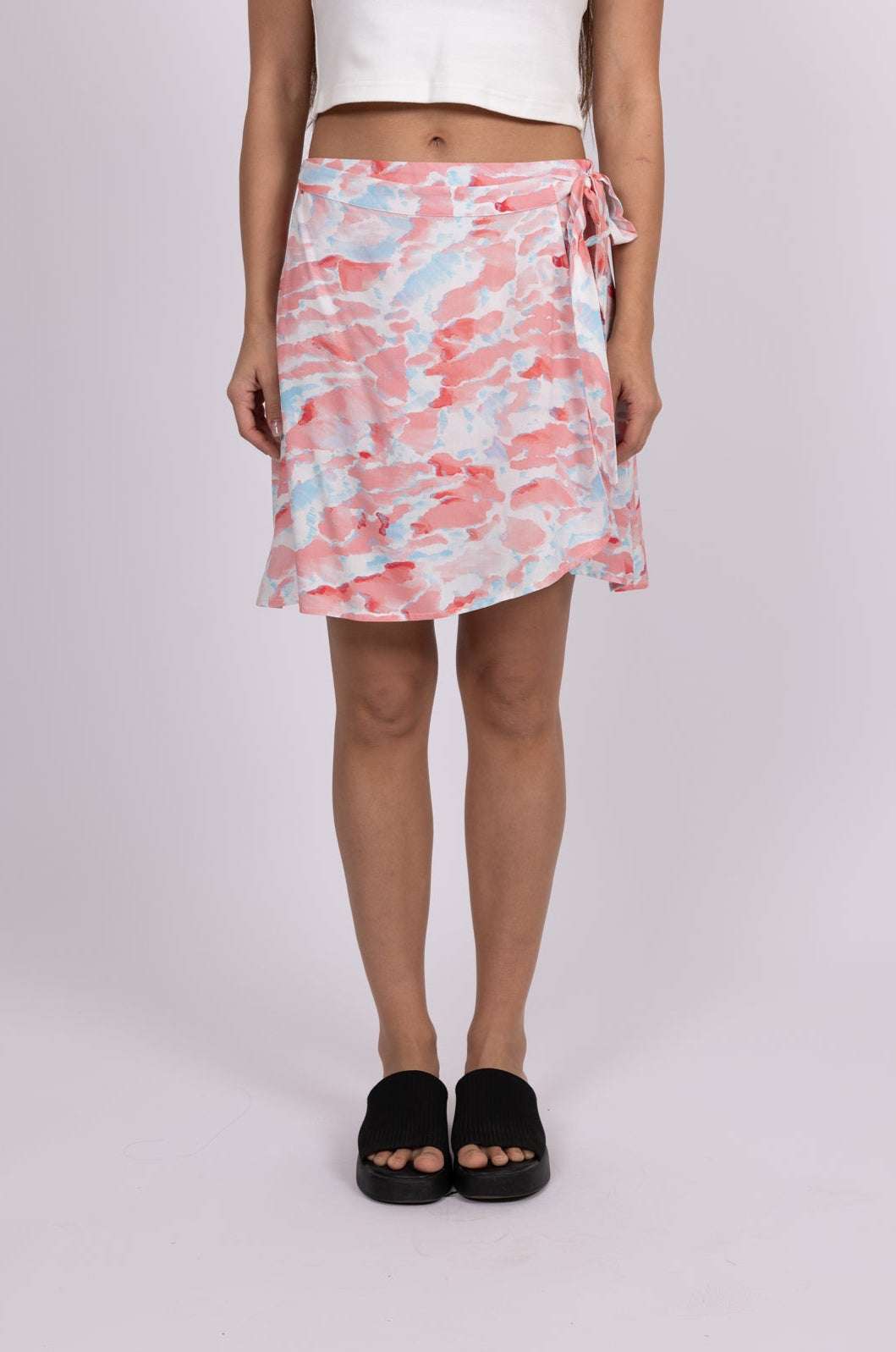 Rusty - Spring Clouds Mini Skirt | Flamingo
