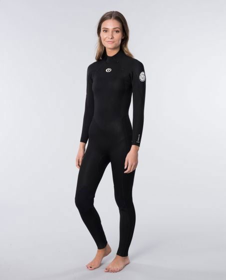 Rip Curl - Women Freelite 3/2 GB Back Zip Wetsuit | Black - - Married to the Sea Surf Shop -