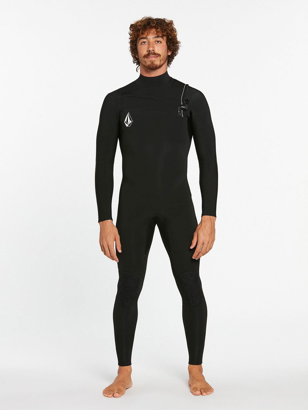 Volcom - Modulator 3/2mm Chest Zip Wetsuit | Black - - Married to the Sea Surf Shop -