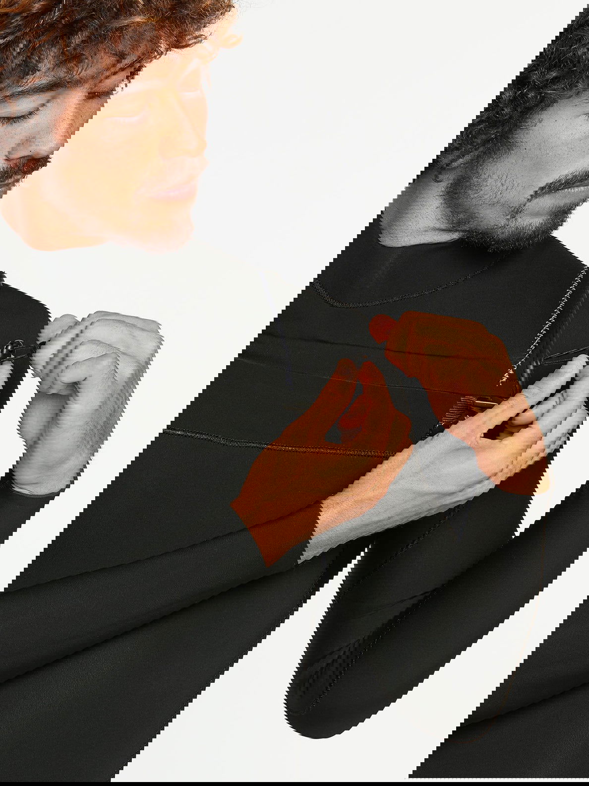 Volcom - Modulator 3/2mm Chest Zip Wetsuit | Black - - Married to the Sea Surf Shop -