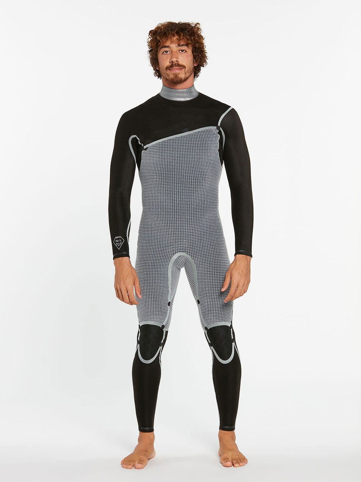 Volcom - Modulator 3/2mm Chest Zip Wetsuit | Black - - Married to the Sea Surf Shop -
