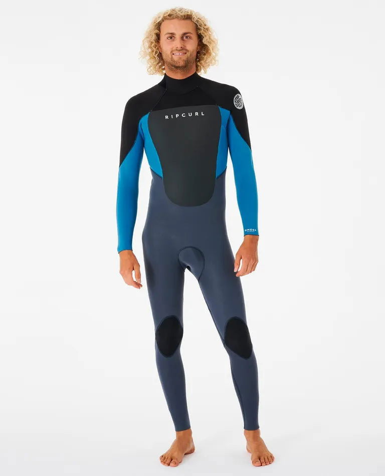 Rip Curl - Mens 4/3 Back Zip Steamer Wetsuit | Blue - - Married to the Sea Surf Shop -