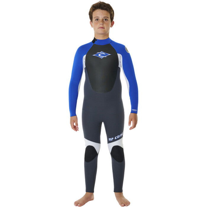 Rip Curl - Kids Omega 4/3 GB Back Zip Wetsuit | Blue - - Married to the Sea Surf Shop -