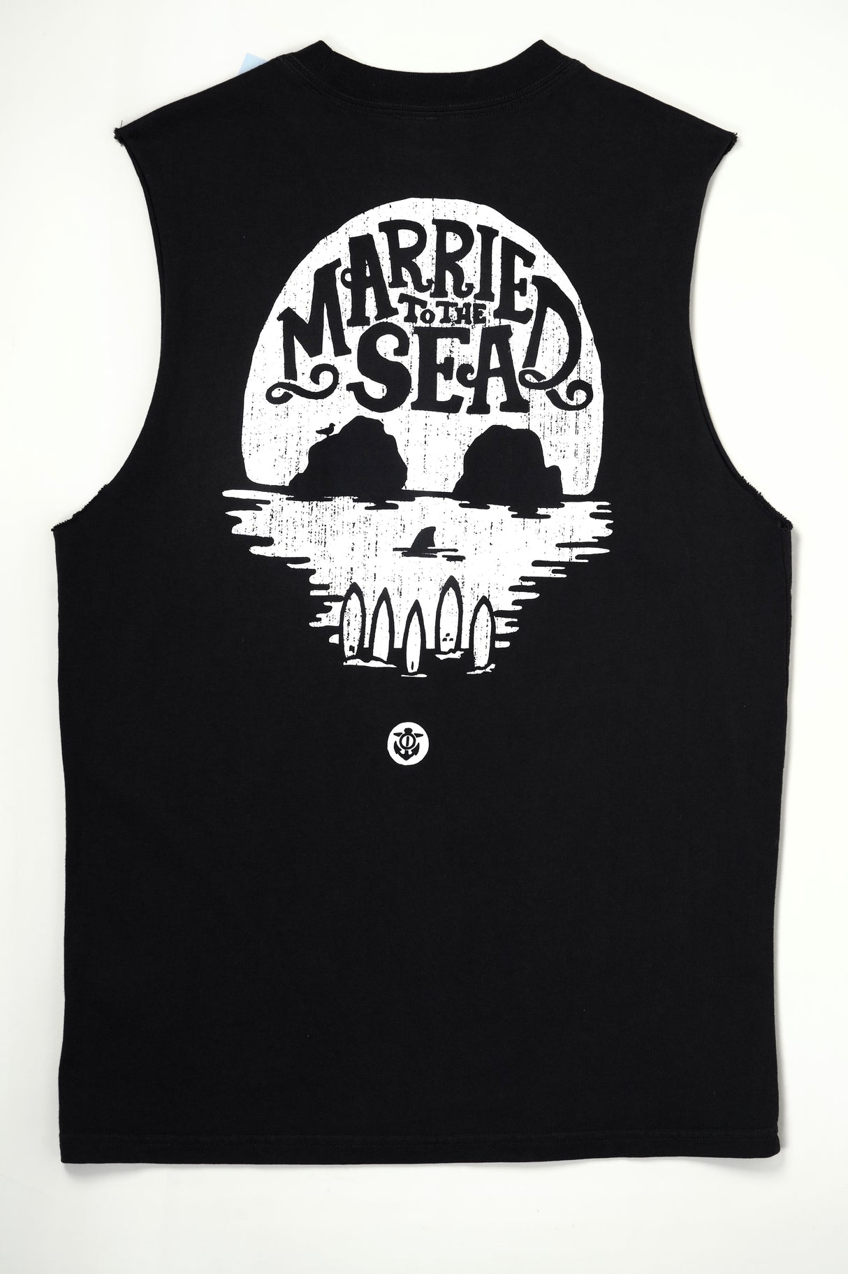 Skull Island Tank Top | Faded Black