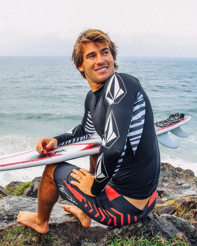 Volcom - Surf Vitals J Robinson Tight LS Rashguard | Black