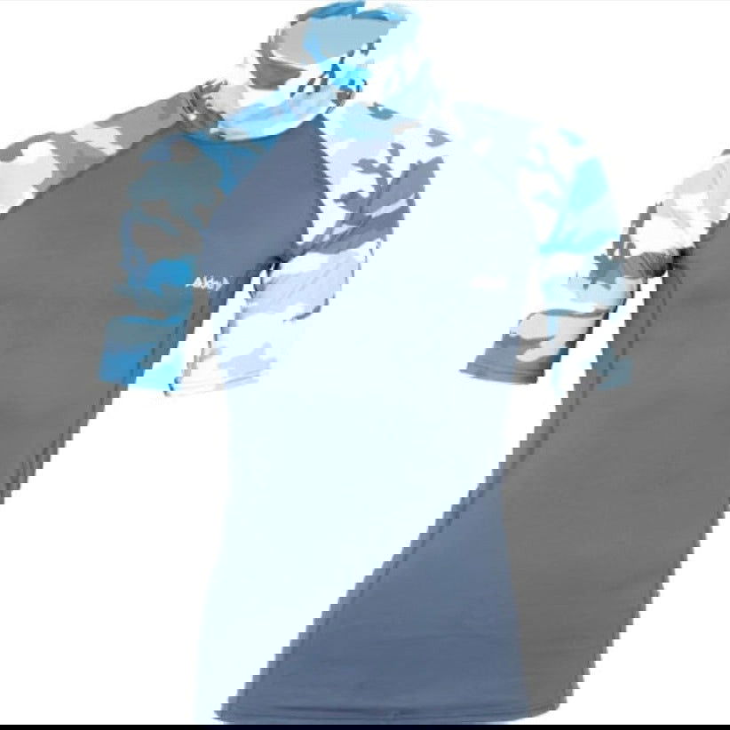 Alder - Junior Cruz Short-Sleeve Rash Vest | Blue Camo - - Married to the Sea Surf Shop -