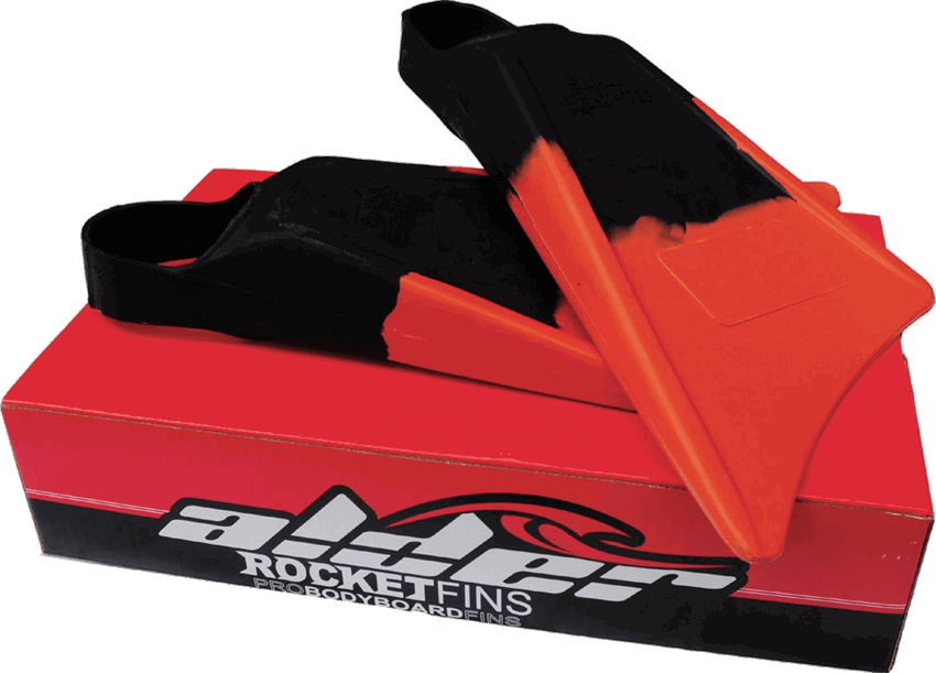 Alder - Rocket Pro Bodyboard Fins | Red/Black - - Married to the Sea Surf Shop -