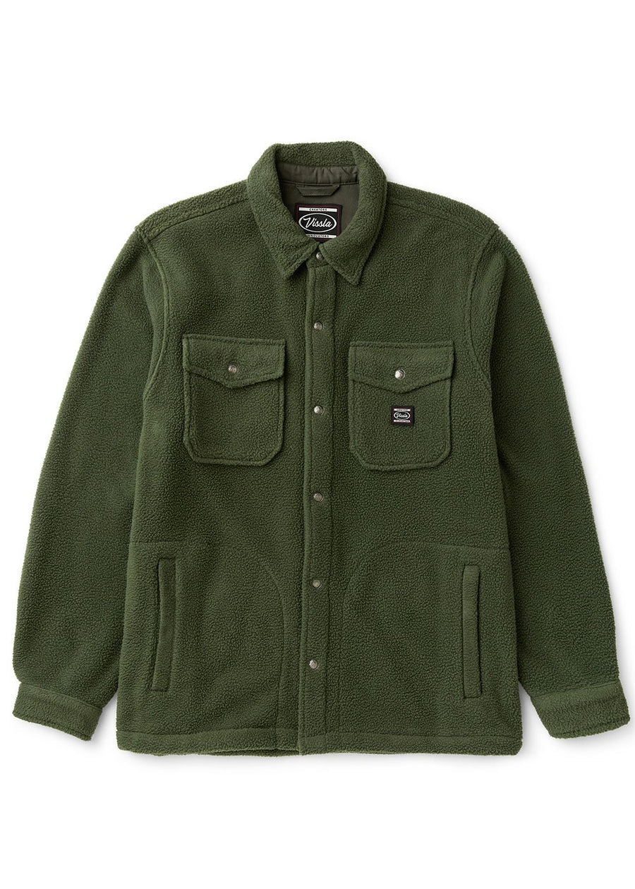 Vissla - Peaks Sherpa Solid Eco Shirt | Vintage Green