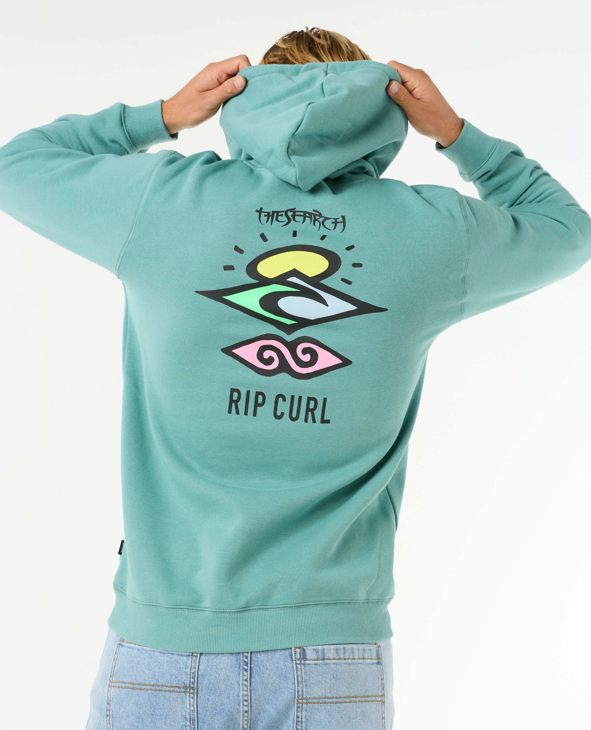 Rip Curl Search Icon Hood | Blue Lagoon