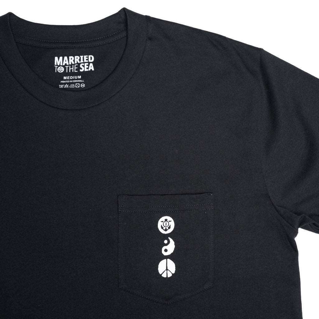 Karma Skull Pocket Tee | Black
