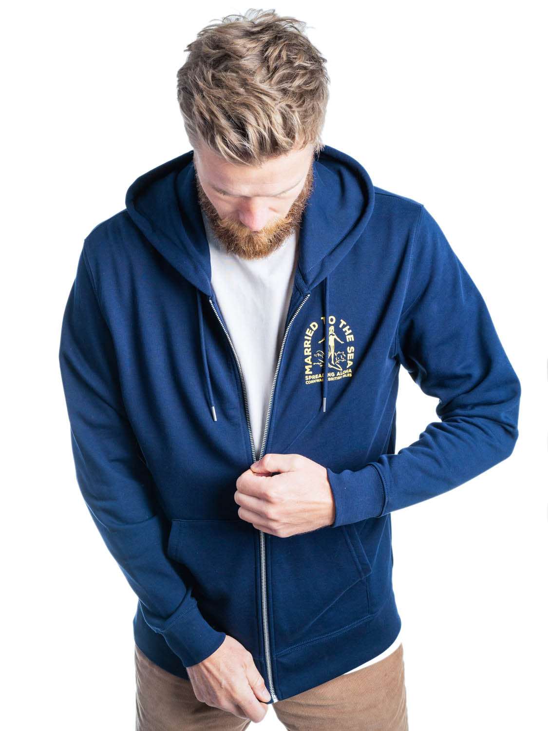 Surfer Girl Zip Hood | French Navy