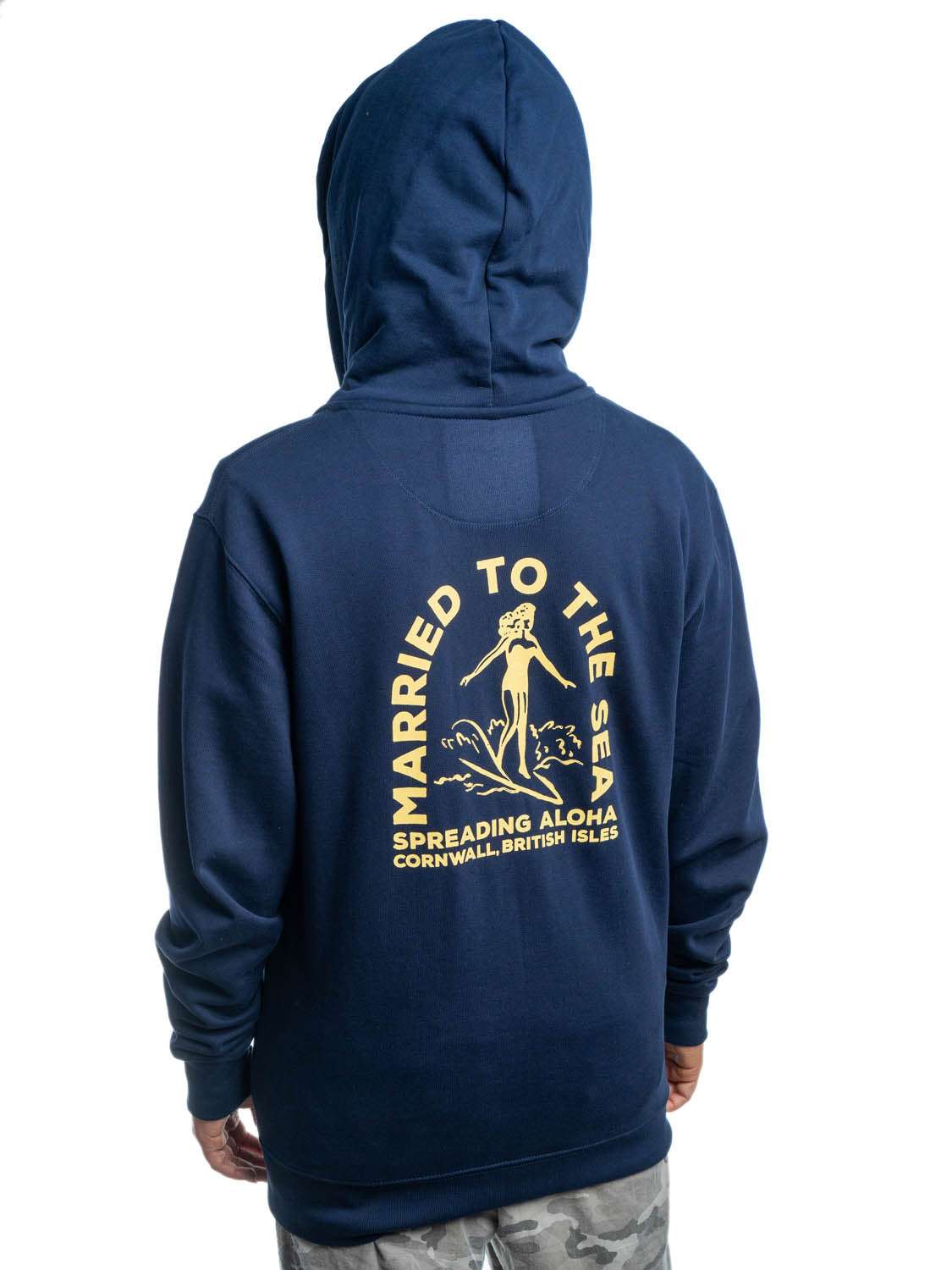 Surfer Girl Zip Hood | French Navy