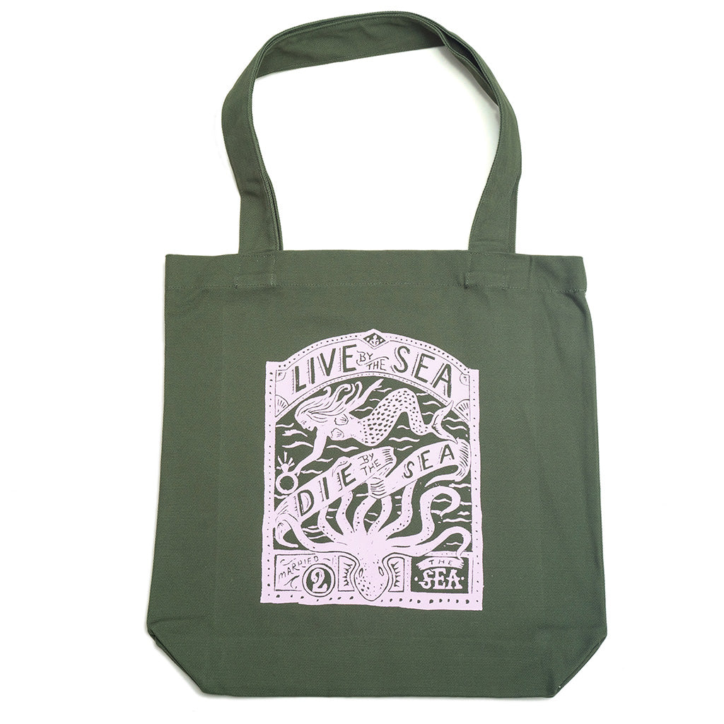 Octopus Tote Bag | Army Green