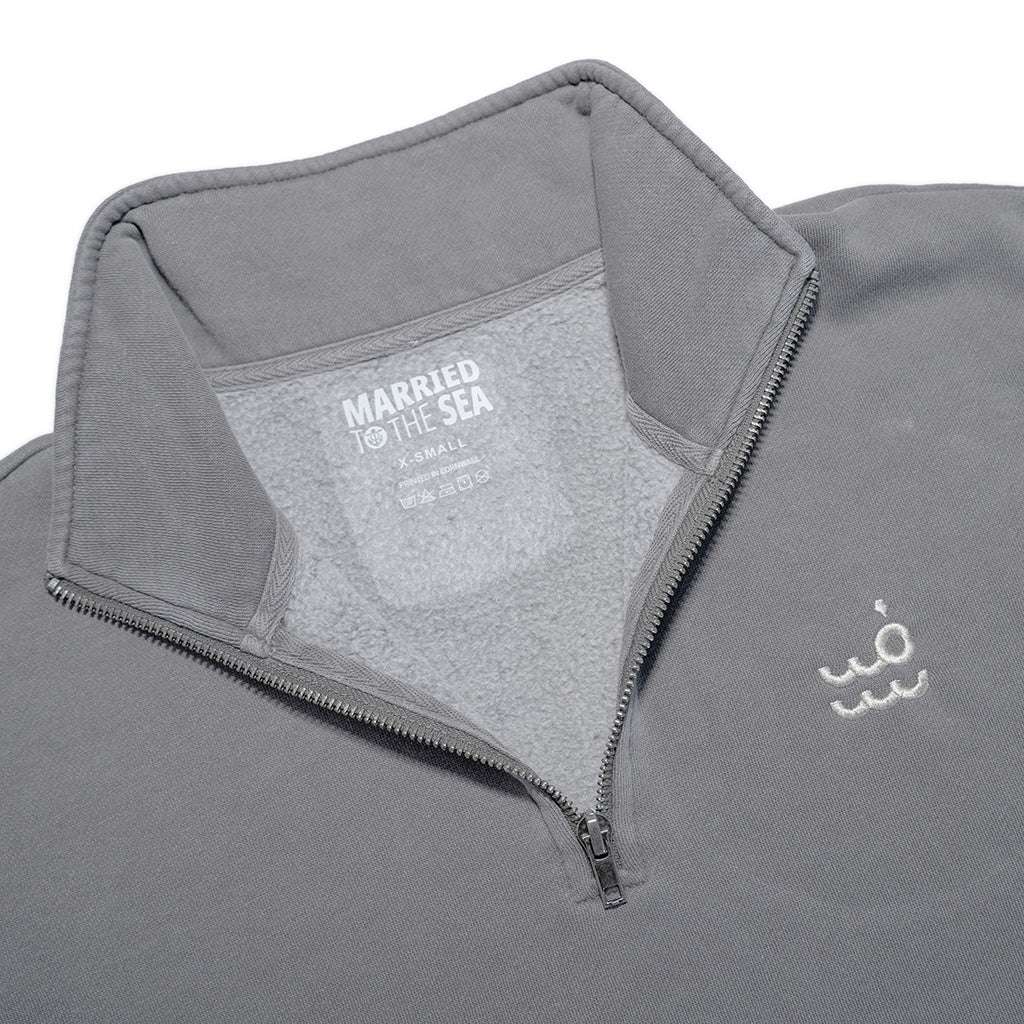 Setty Womens Half Zip Pullover | Faded Grey