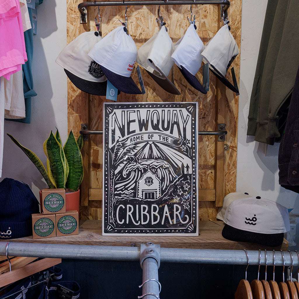 Cribbar Home A3 Art Print | Black