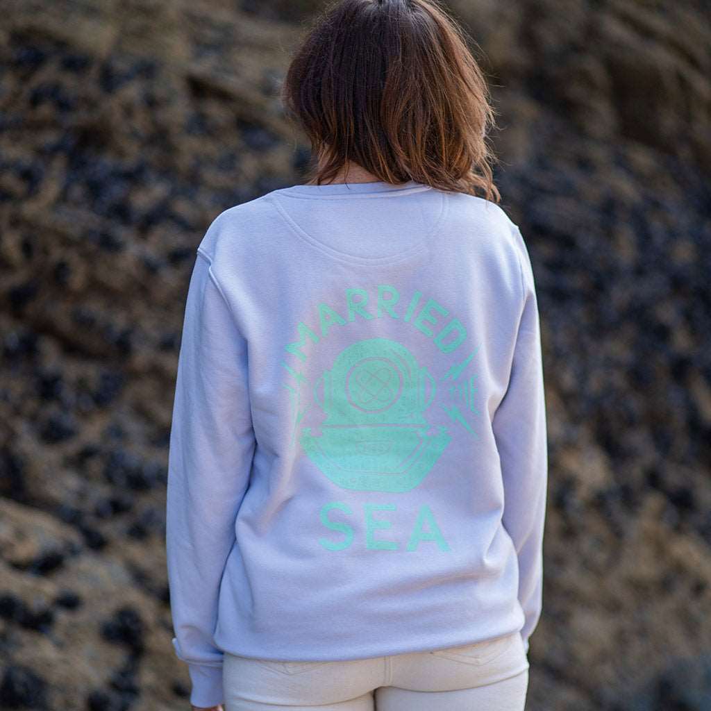 Diver Crew Neck Sweatshirt | Parma Purple -  - Married to the Sea Surf Shop -