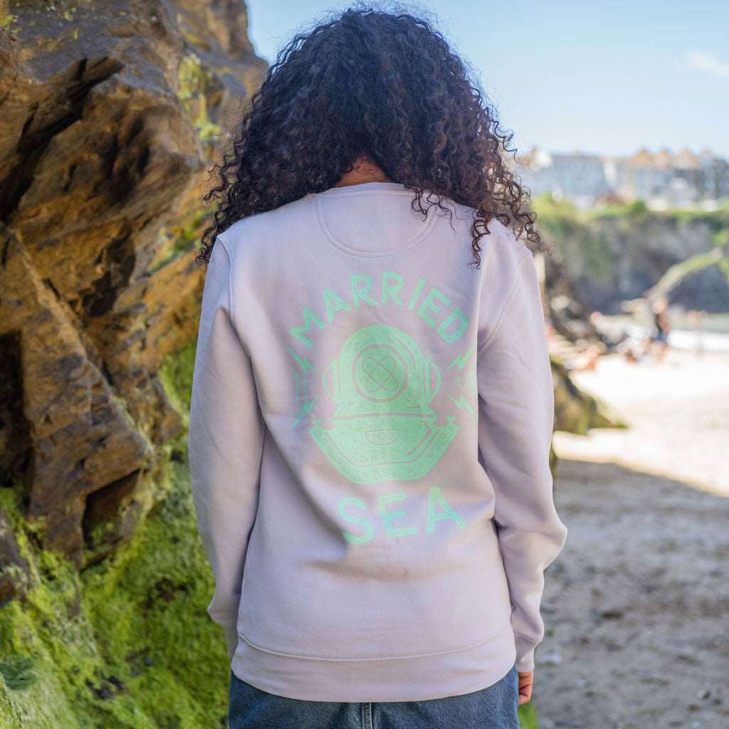 Diver Crew Neck Sweatshirt | Parma Purple -  - Married to the Sea Surf Shop -