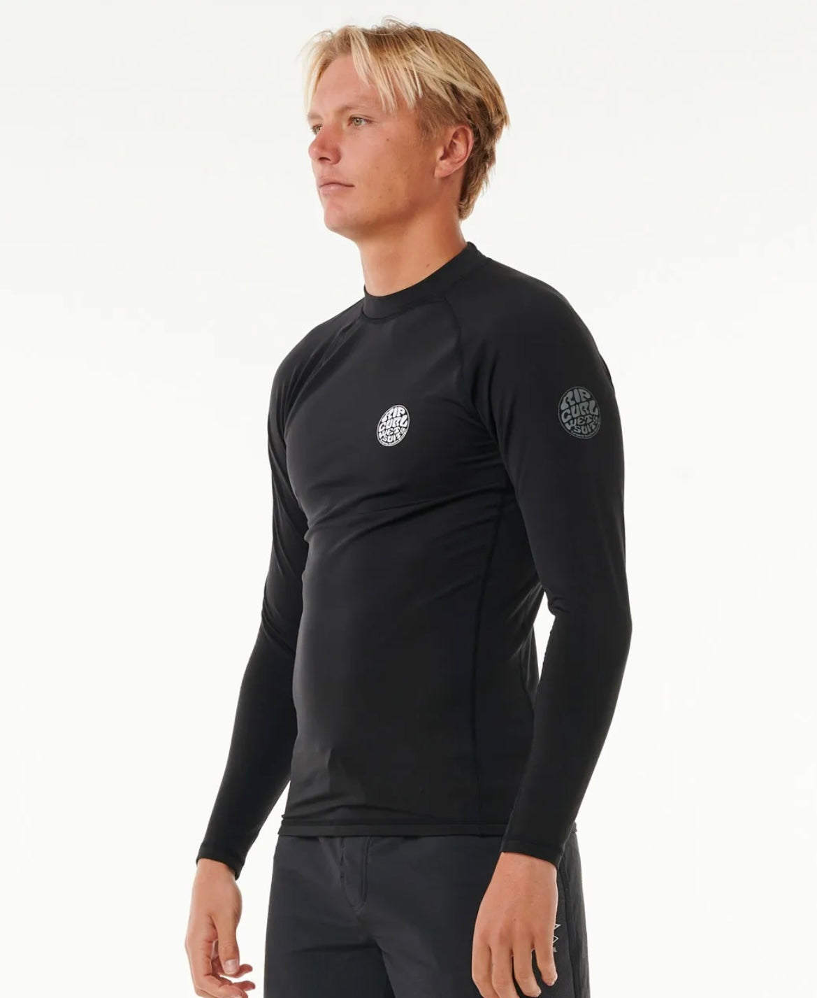 Rip Curl Icons Uv Brushed Long Sleeve| Black