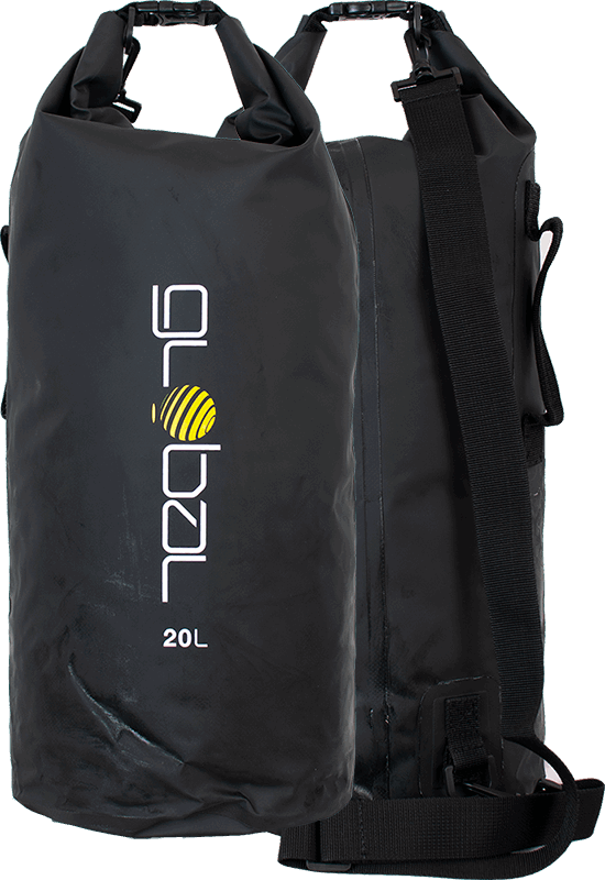 Global - Dry Bag 20L | Black - - Married to the Sea Surf Shop -