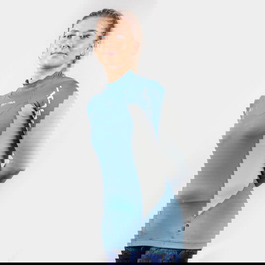 Gul - Womens UV Protection Long Sleeve Rash Vest | Blue/Grey -  - Married to the Sea Surf Shop -