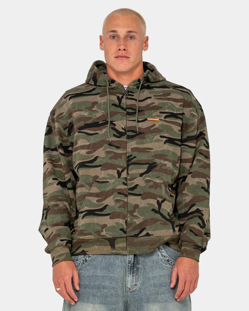 Rusty- Rambo Zip Thru Hooded Fleece | Camo