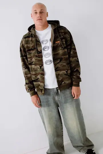 Rusty- Rambo Zip Thru Hooded Fleece | Camo