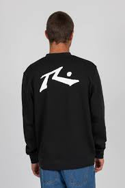 Rusty- Base Line Fleece Crew | Black