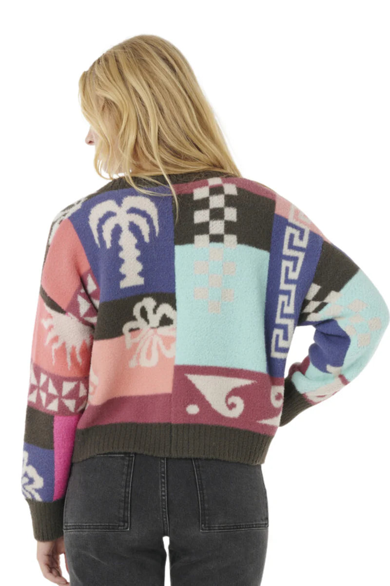 Rip Curl - Keepsakes Jacquard Cardi | Pink/Multico