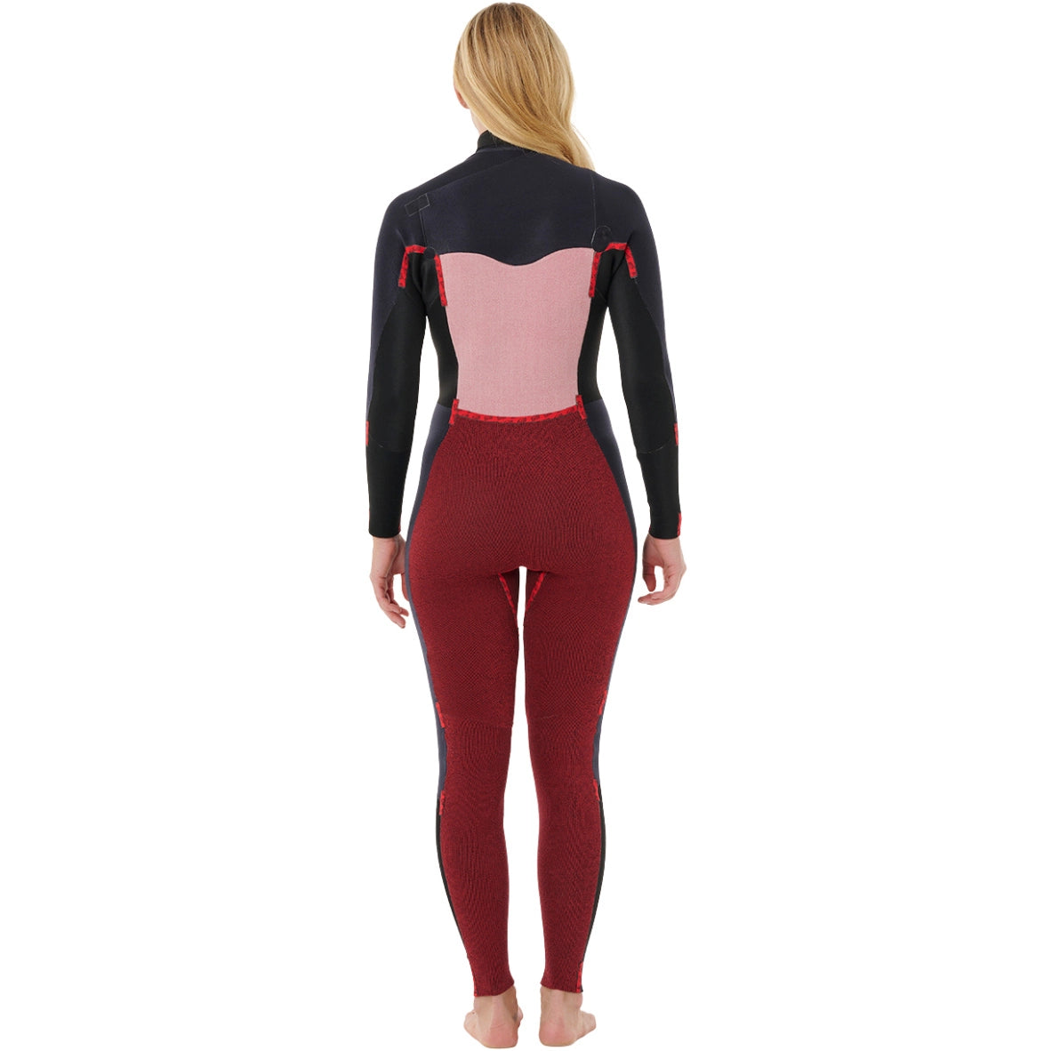 Rip Curl Women’s- Dawn Patrol 5/3 Chest Zip Wetsuit | Black/Pink