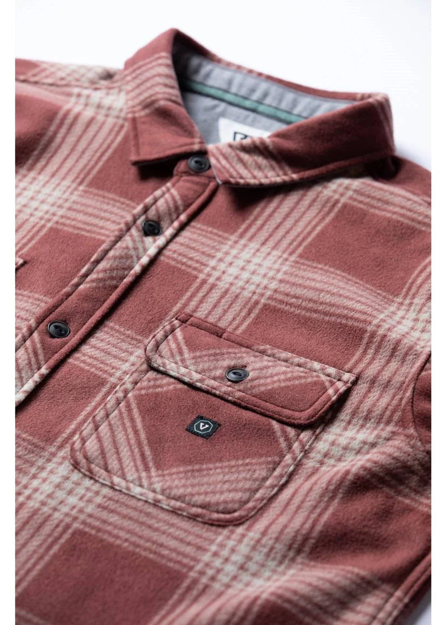 Vissla - Eco-zy LS Polar Flannel Shirt | Fired Brick
