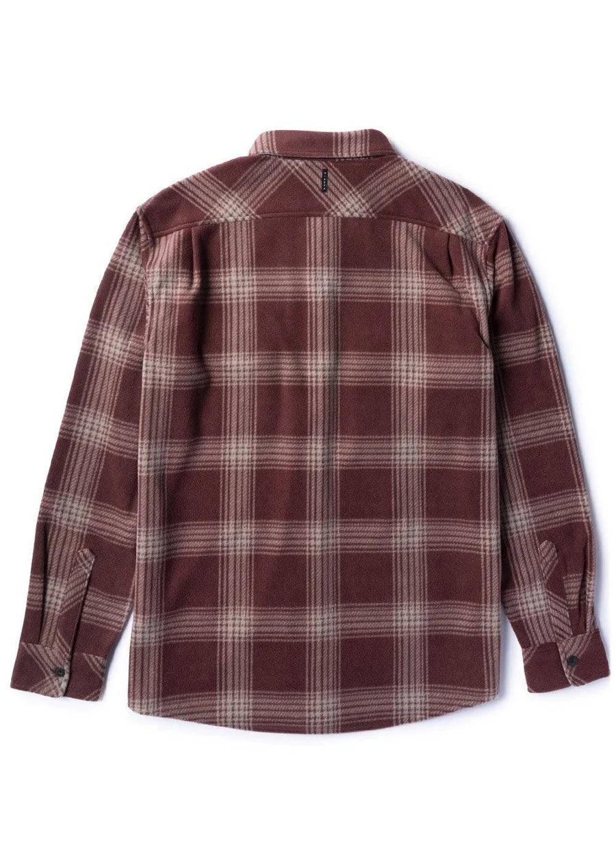 Vissla - Eco-zy LS Polar Flannel Shirt | Fired Brick