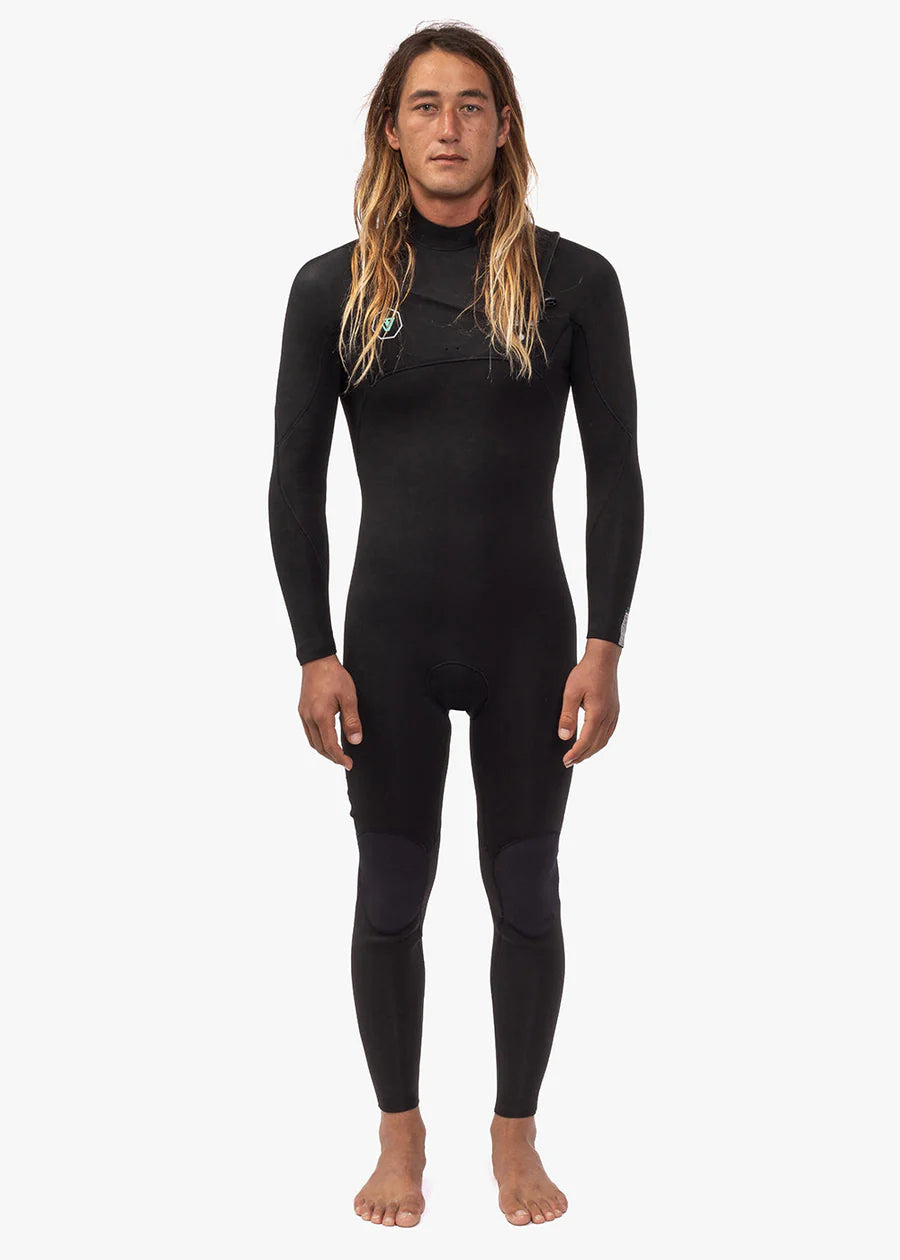 Vissla - 7 Seas 5/4/3 Chest Zip Wetsuit | Black