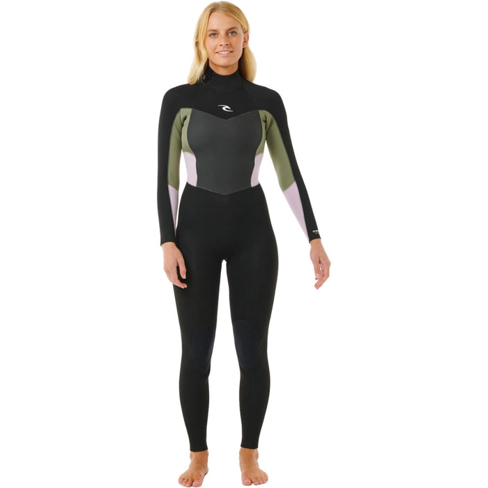 Rip Curl - 2025 Womens Omega 4/3 Back Zip Wetsuit | Khaki