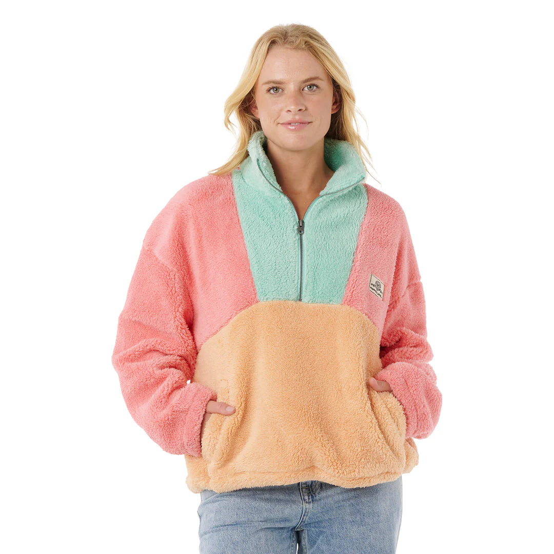 Rip Curl - Block Party Polar Fleece | Pink