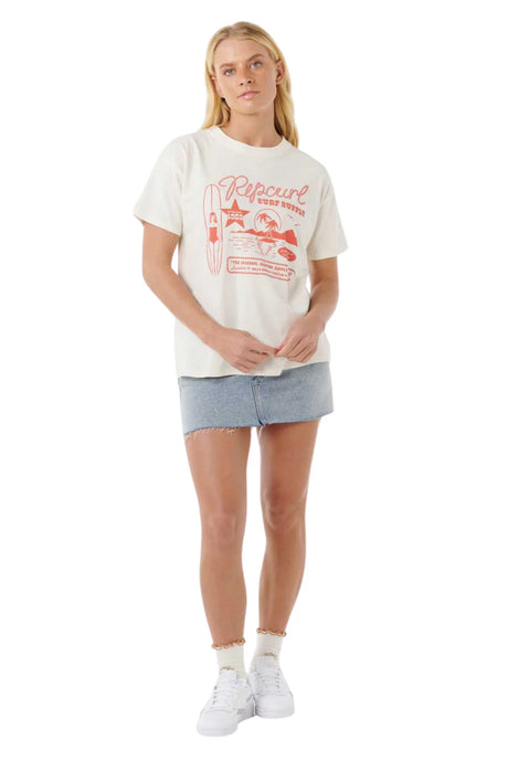 Rip Curl - Surf Supply Relaxed Tee | Bone