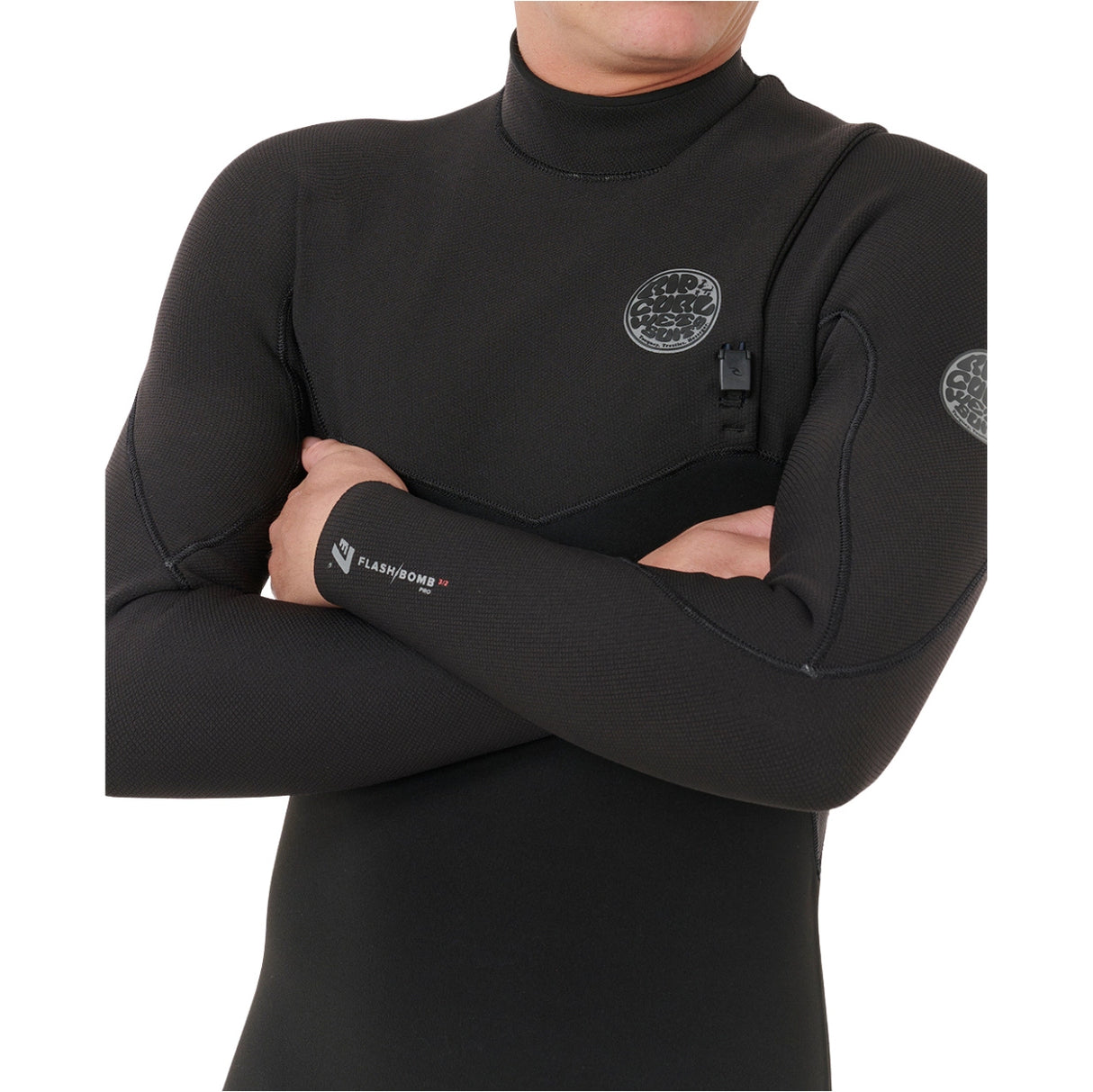 Rip Curl - Flash Bomb 5/3 Chest Zip Wetsuit | Black