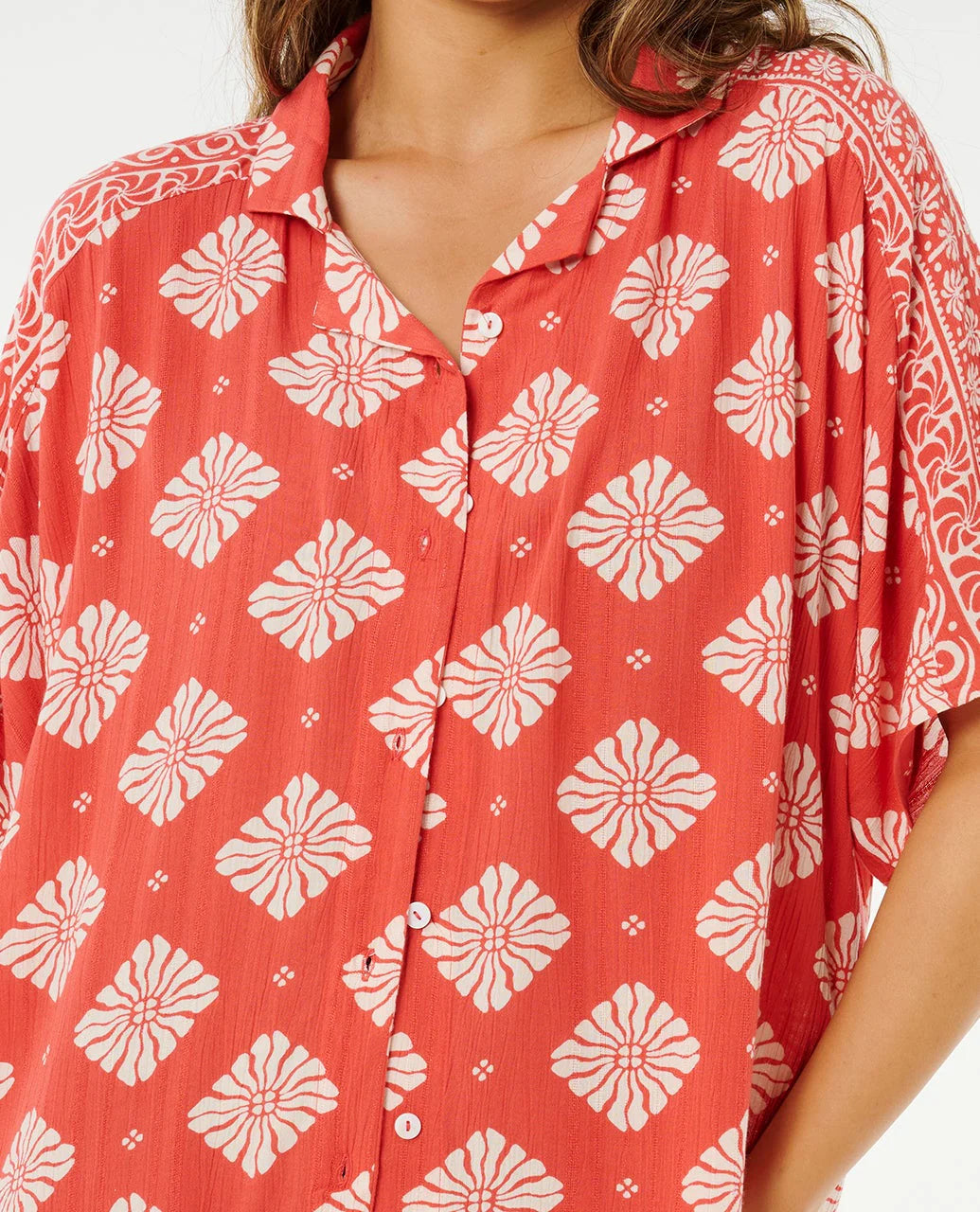 Rip Curl - Ventura Viscose S/S Shirt | Red