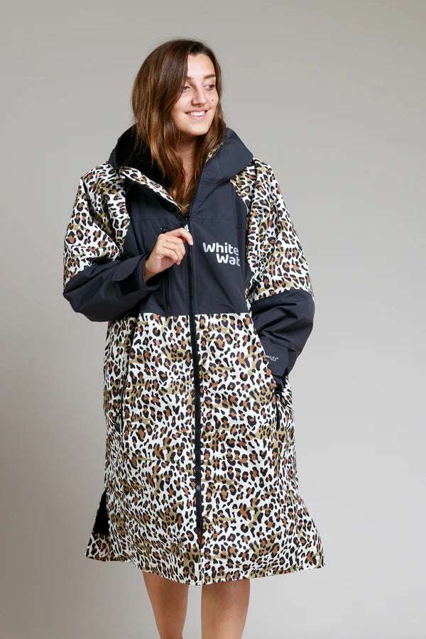 White Water Change Robe | Leopard Print | Hard Shell Robe